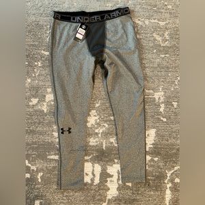Mens Under Armour Coldgear Leggings Pants Black (XXL)